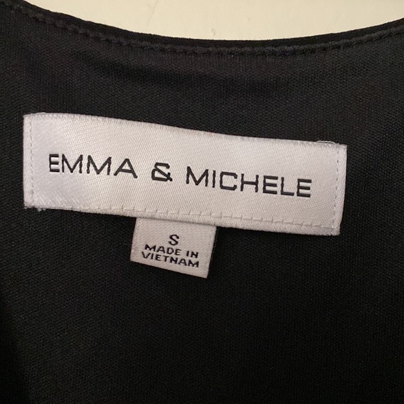 emma and michele black romper with belt size: S - Picture 4 of 8